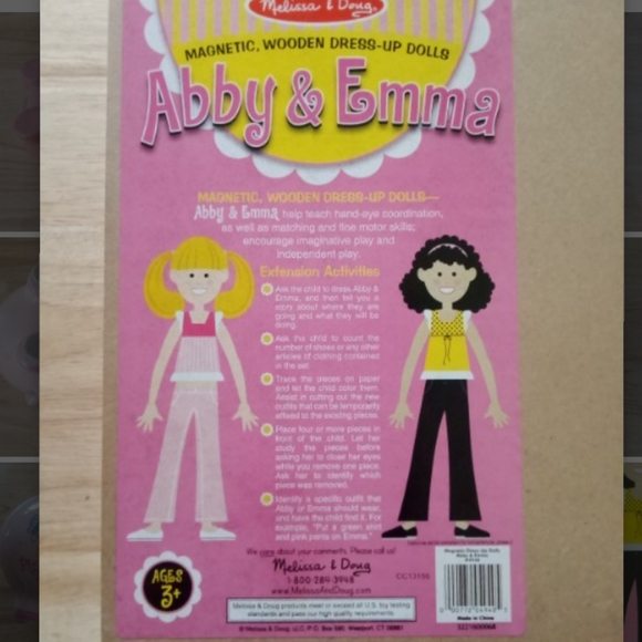 Melissa & Doug Other - Melissa & Doug Dress-Up Dolls
